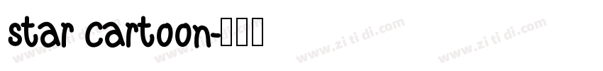 star cartoon字体转换